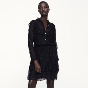 🌙ZARA lace dress with jewel buttons🌙